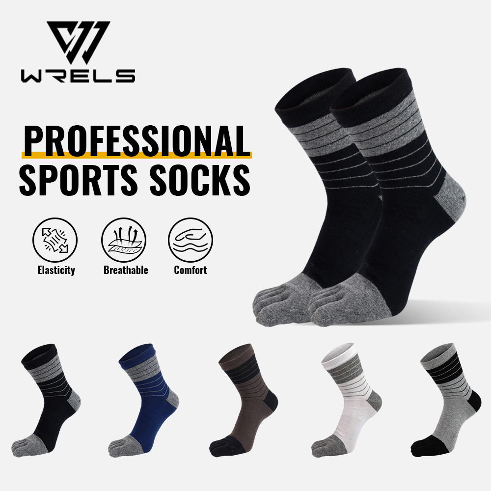 Anti Blister Sock - WRELS 1/2/3 Pairs Toe Socks Cotton