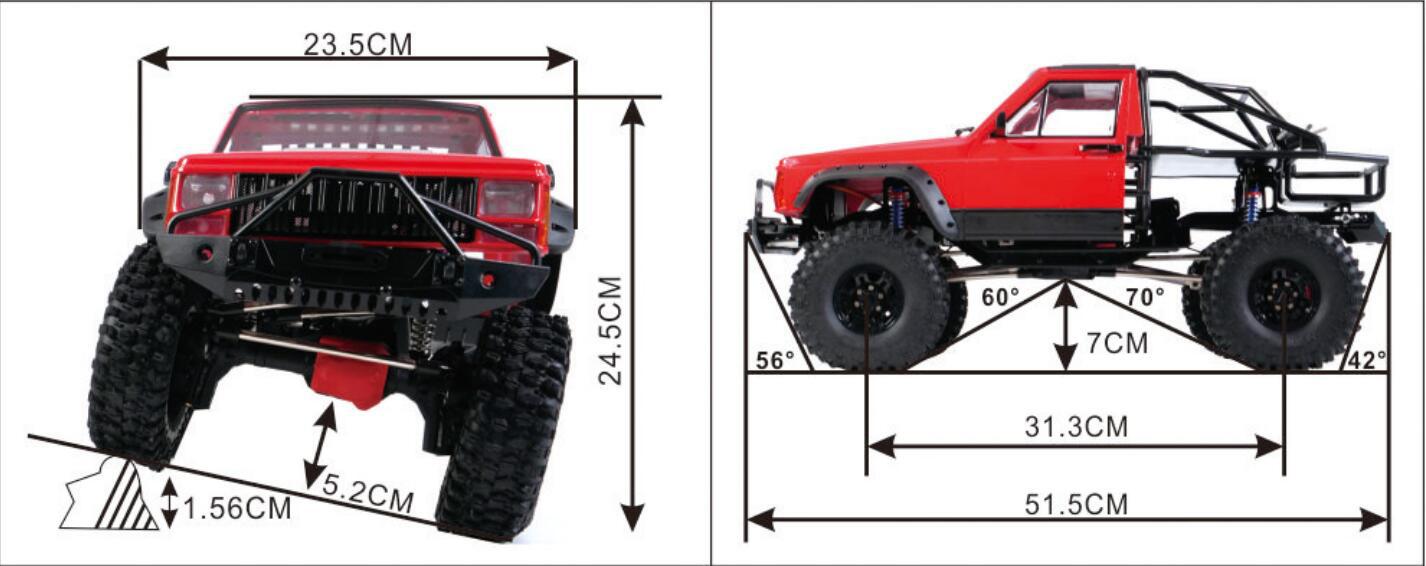 Axing RC Crawler, Cherokee Roc - đánh giá và giá Running Gear In A Car