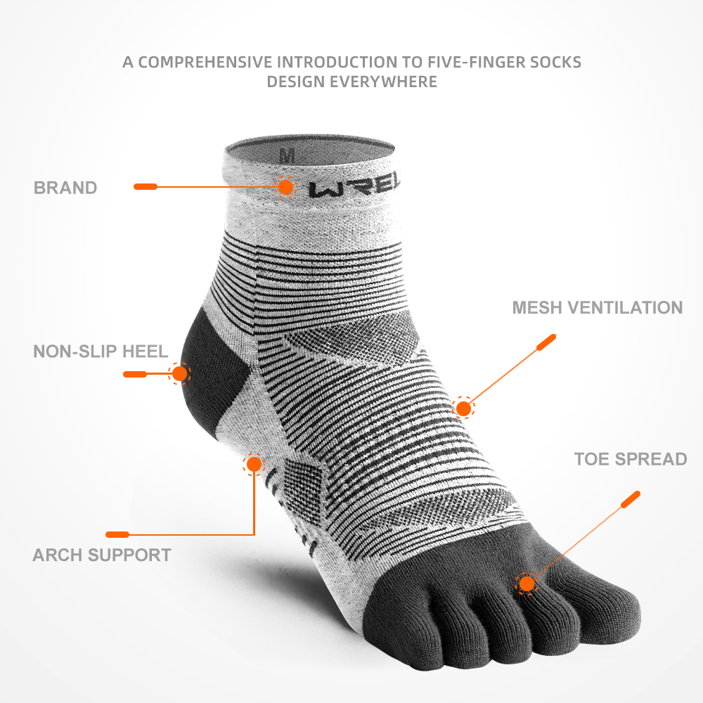 WRELS 1/3pairs Toe Socks COOLM - đánh giá và giá Anti Blister Sock