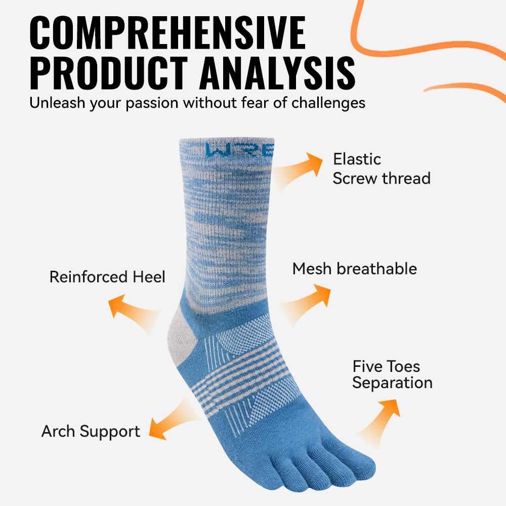 WRELS 1/2/3 Pairs Hiking Toe S - đánh giá và giá Anti Blister Sock