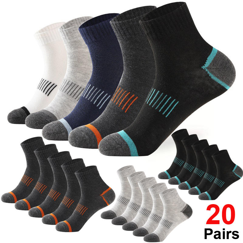 20Pairs Men's Large Size Cotto - đánh giá và giá Anti Blister Sock