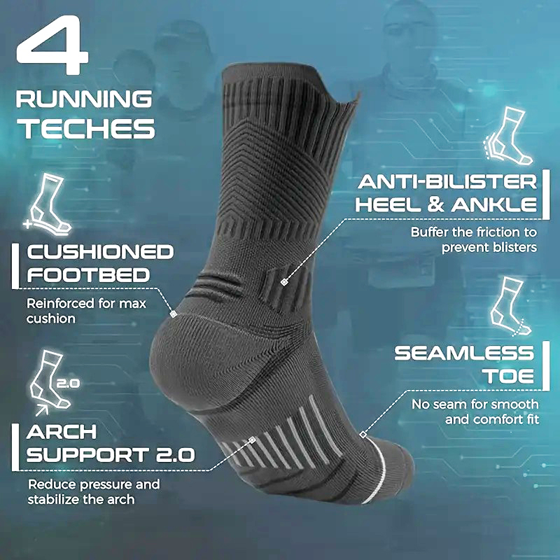 1/5 Pair Men Towel Bottom Bask - đánh giá và giá Anti Blister Sock