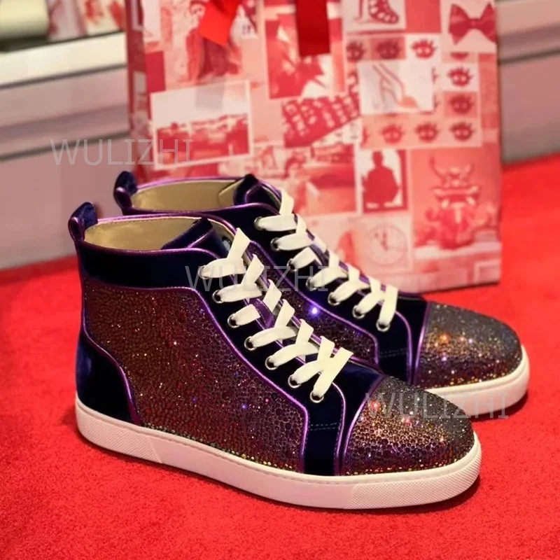 Dark Purple Crystal Rivet Men  - đánh giá và giá Running Z