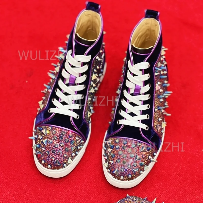 Dark Purple Crystal Rivet Men  - đánh giá và giá Running Z
